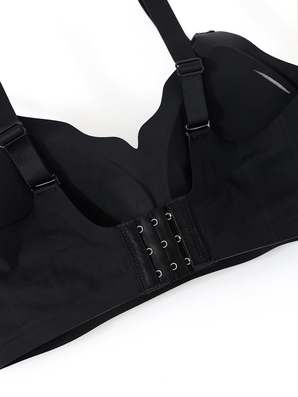 Women's Everyday Full Coverage Bra - Light Support Adjustable Strap No Underwire Smooth Finish Soft Comfort Fit - Classic Elegant Everyday Bra for Daily Wear, Office, Yoga & Layering - Solid Colors (Black, White, Beige, Light Blue) - Hand Washable