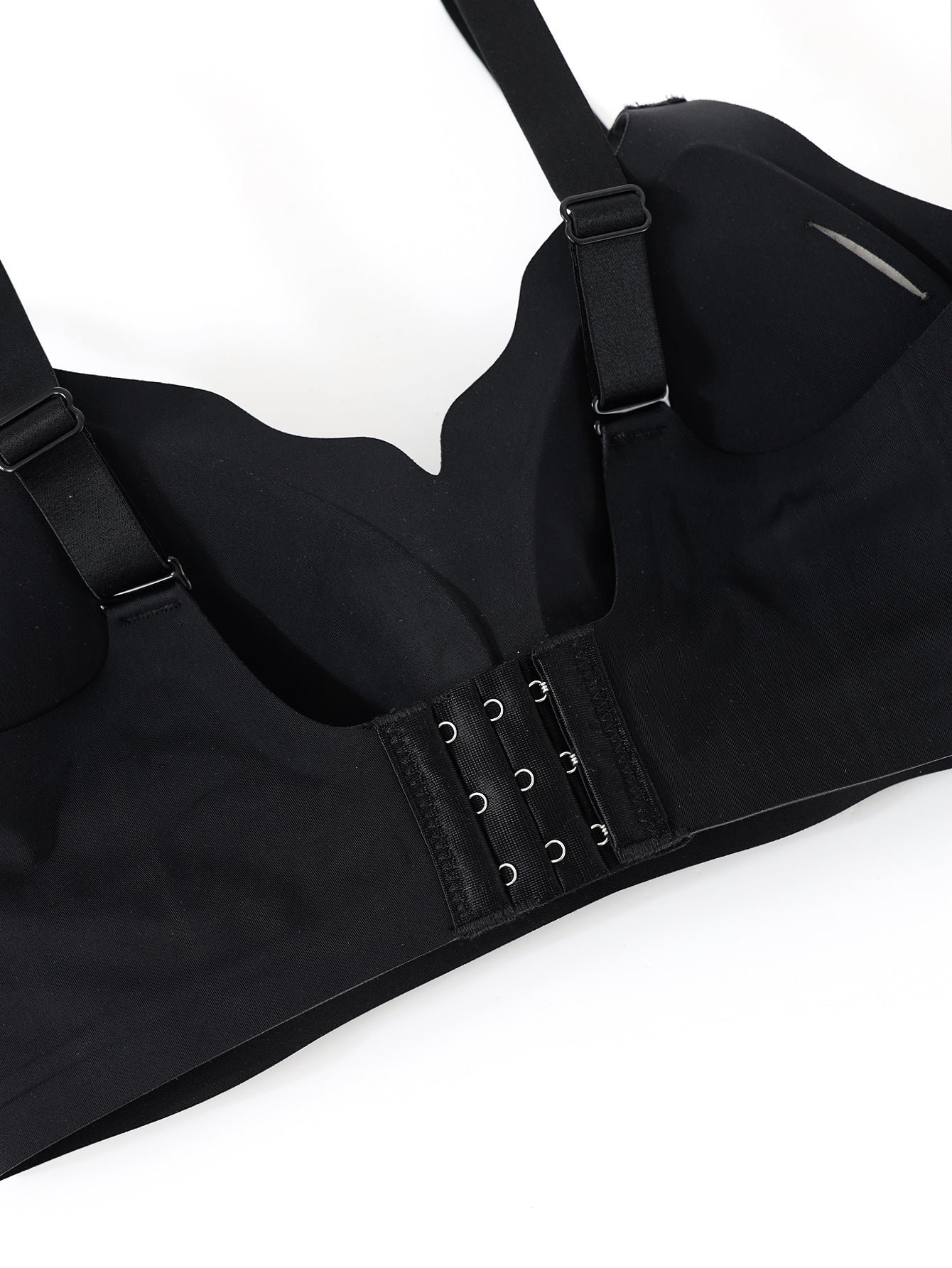 Women's Everyday Full Coverage Bra - Light Support Adjustable Strap No Underwire Smooth Finish Soft Comfort Fit - Classic Elegant Everyday Bra for Daily Wear, Office, Yoga & Layering - Solid Colors (Black, White, Beige, Light Blue) - Hand Washable
