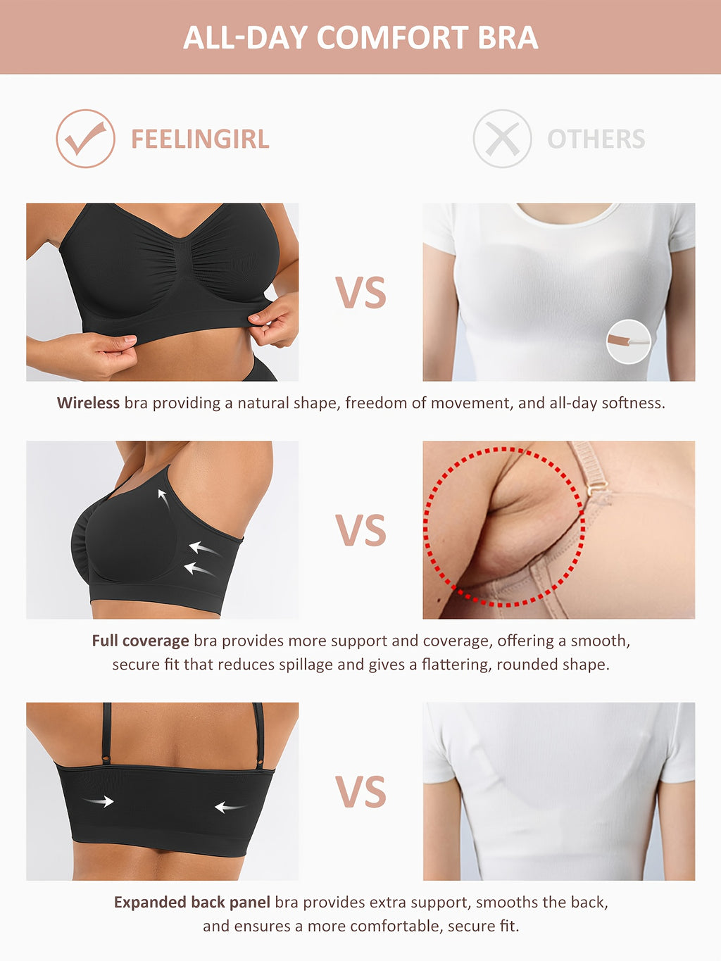 Comfortable Seamless Underwear Sports Bras For Women - Soft Padded With Adjustable Straps And Hook, No Underwire, Breathable And Sweat-Wicking, Ideal For Yoga, Running