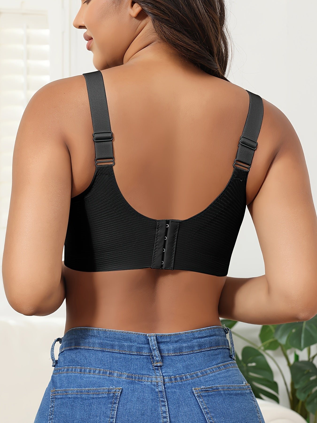 [EssElegance Push-Up Bra Set] 5pcs EssElegance Push-Up Seamless Bra Set - Ultra-Soft Breathable Fabric, Adjustable Straps & Wire-Free Support for Daily Wear