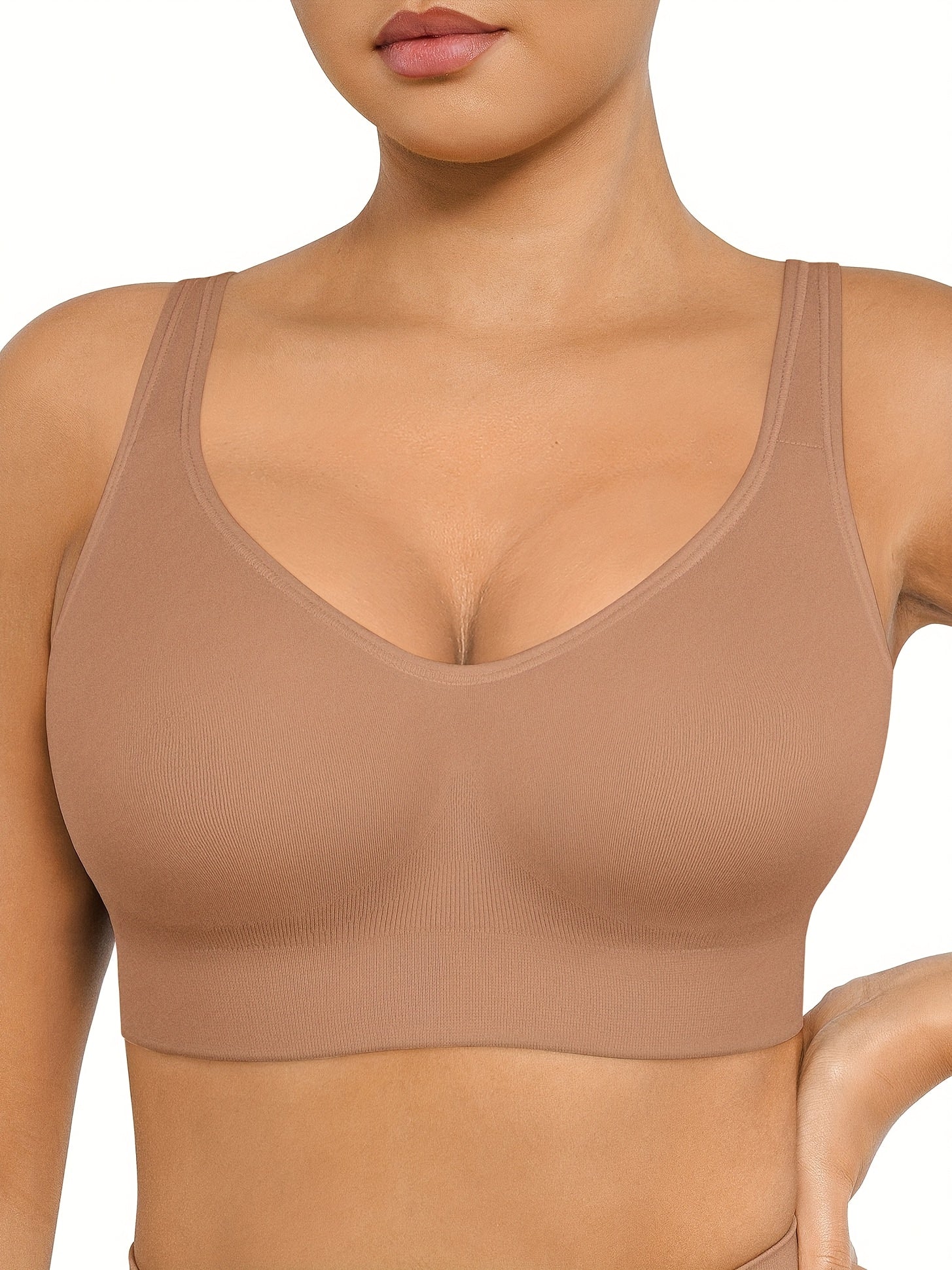 Seamless Bras Wireless Bralettes For Women, No Wire Unlined Comfort Buttery Soft For Sleep Everyday Bras