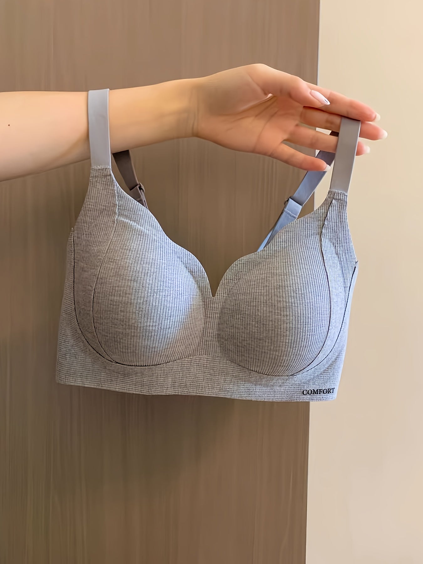 4-Pack Seamless Wirefree Bras - Everyday Push Up Lift, No-Sag Support, Light & Breezy for Summer, High Support, Non-Removable Pads, Solid Color, Casual Style, Everyday Comfort|Seamless Design|Wireless Support, Bra Straps for Women