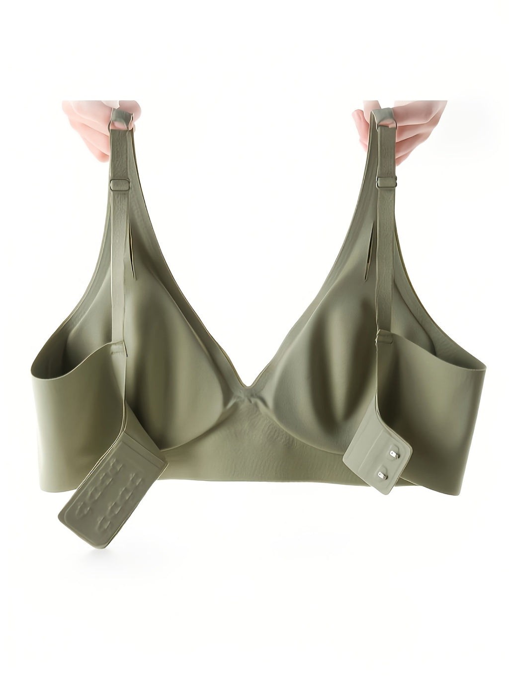 3pcs Women's Wireless Push-Up Bras - Seamless Traceless Design, Removable Pads, High Elasticity & Breathable Comfort, Four-Season Wear, Black/Beige/Brown, Non-Deforming Support for Everyday & Special Occasions, Strapless Push Up Bra, Comfortable
