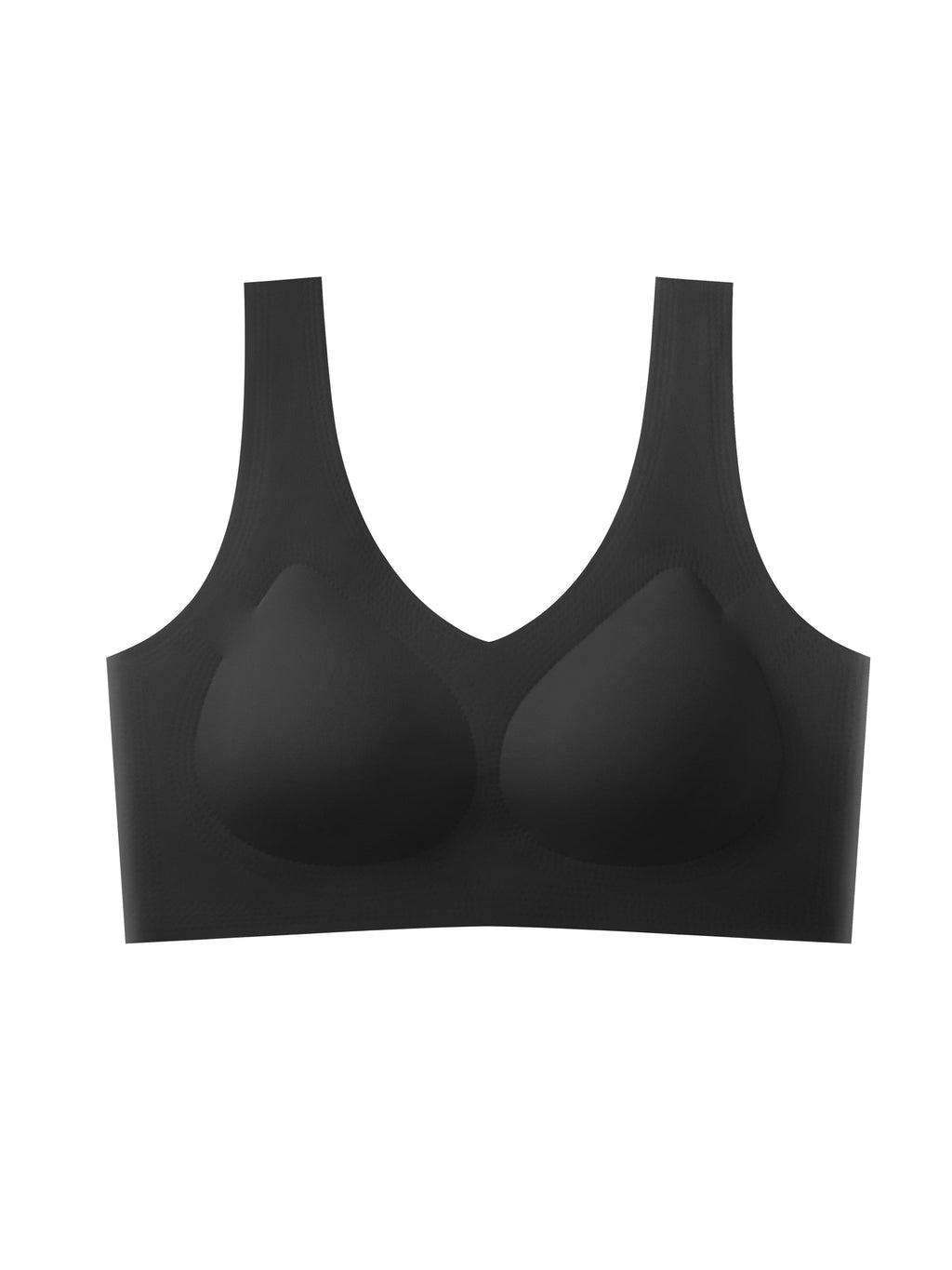 [Seamless Wire-Free Bralettes] 4pcs Seamless Wire-Free Bralettes & Push-Up One-Piece Breast Wraps - Traceless Comfort, Cross-Back Design, Non-Removable Pads, 4 Colors (Beige/Pink/Light Green/Black) for Everyday & Clothing