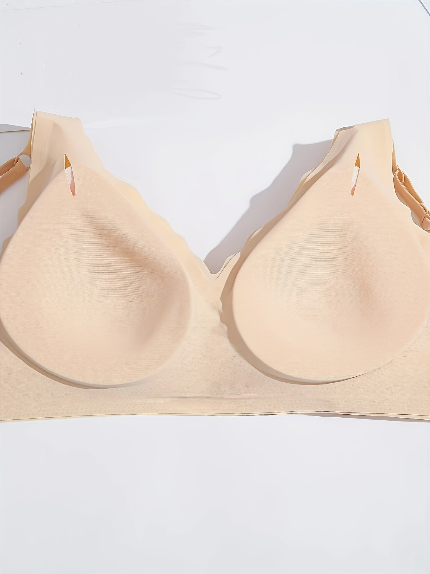 3pcs Women's Wireless Push-Up Bras - Seamless Traceless Design, Removable Pads, High Elasticity & Breathable Comfort, Four-Season Wear, Black/Beige/Brown, Non-Deforming Support for Everyday & Special Occasions, Strapless Push Up Bra, Comfortable
